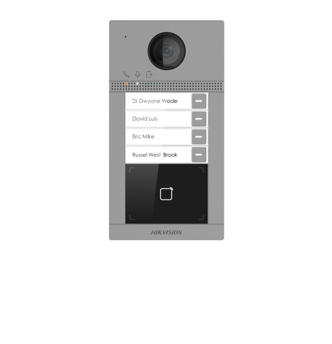 Station de porte de villa en métal à 4 boutons Hikvision – DS-KV8413-WME1(B)